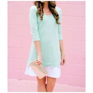 DUFFIELD LANE NEWBERRY DRESS MINT GREEN SIZE M